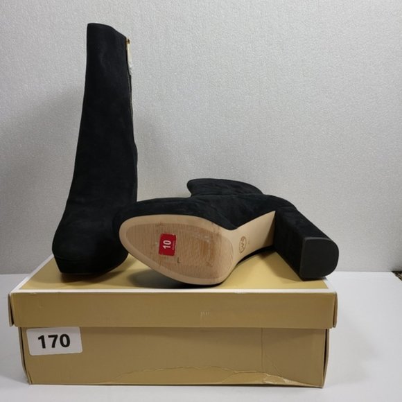 Michael Kors Frenchie Suede Platform Booties SIZE-10-M COD/170 - Picture 4 of 8